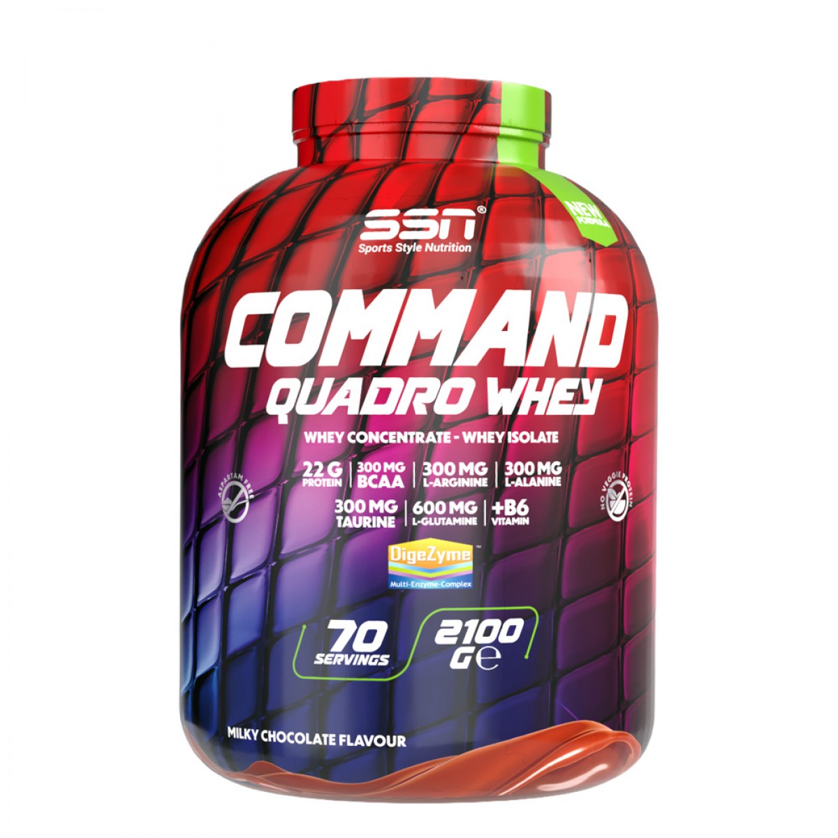 SSN Sports Ssn Sports Style Nutrition Command Quadro Whey (çikolatalı) Protein Tozu