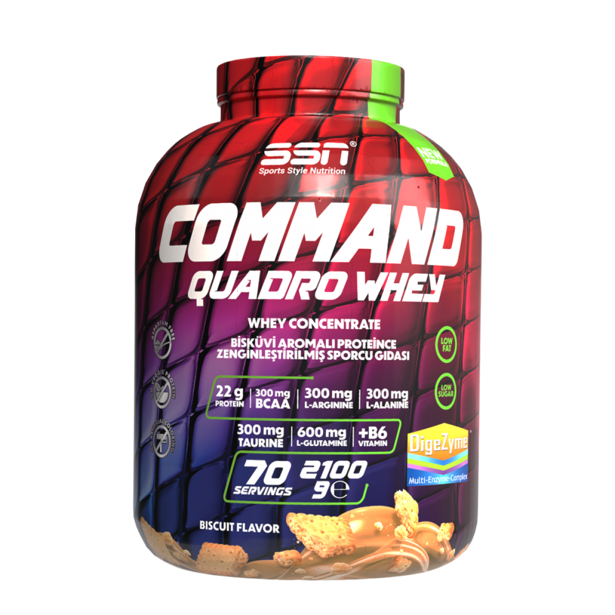 SSN Sports Ssn Sports Style Nutrition Command Quadro Whey (bisküvi) Protein Tozu