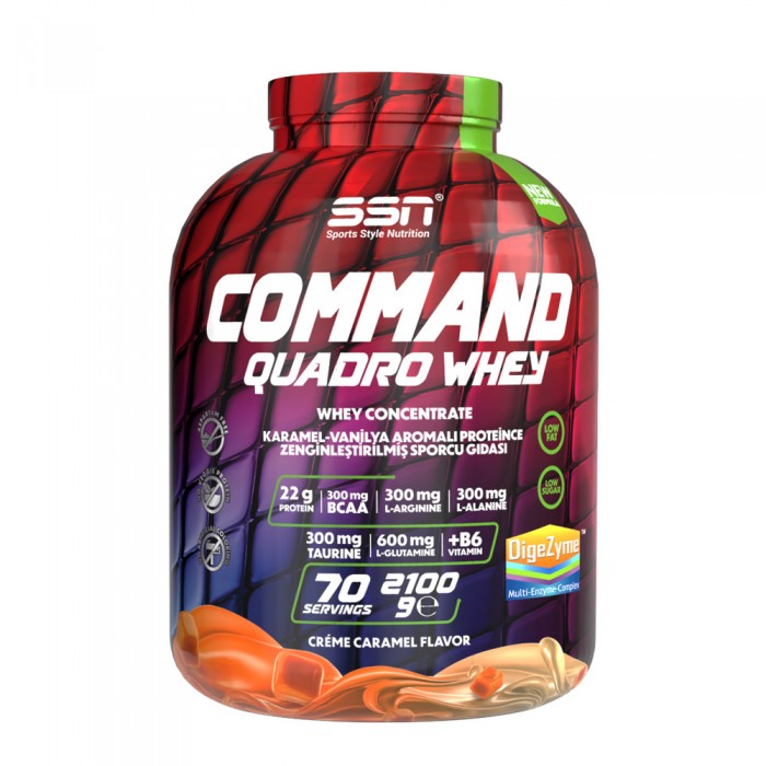 SSN Sports Style Nutrition Command Quadro Whey 2100Gr (Creme Caramel) Protein Tozu SSN Sports Style Nutrition Command Quadro Whey 2100Gr (Creme Caramel) Protein Tozu