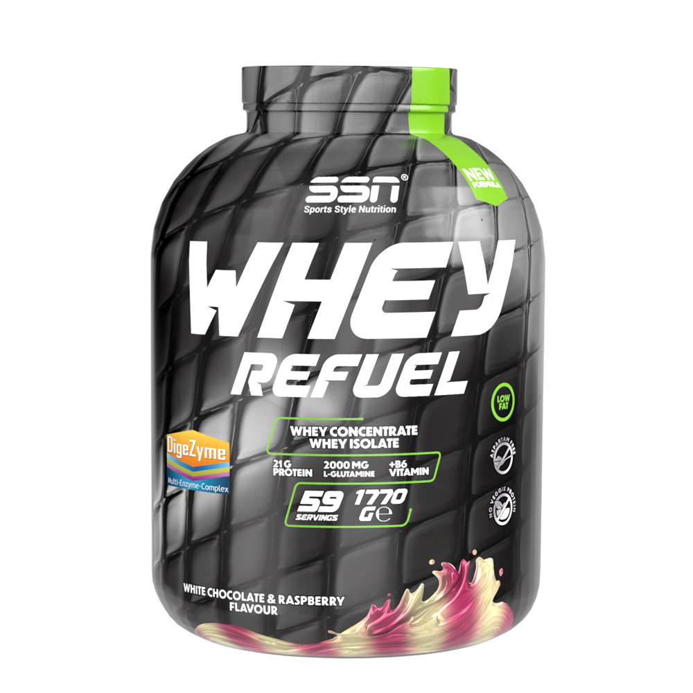 SSN Sports Whey Refuel 1770 Gr (Beyaz Çikolata-Ahududu) Protein Tozu — 1770g 59 servis