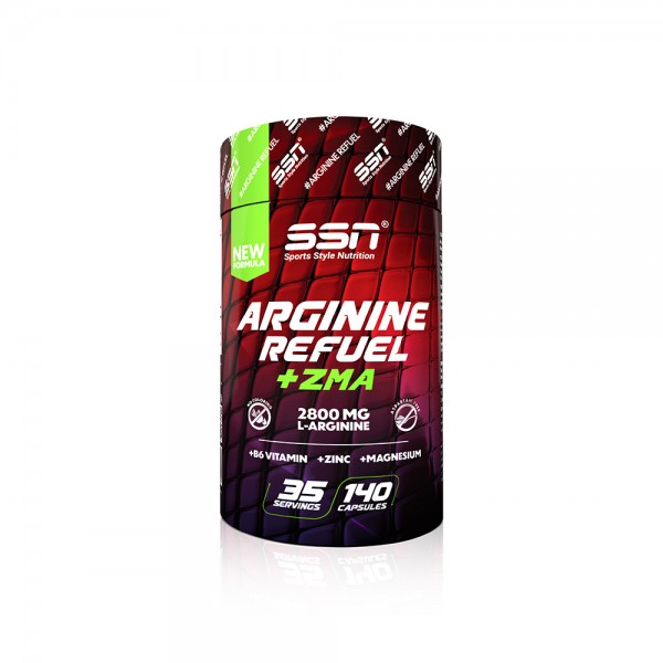SSN Sports Style Nutrition Arginine Refuel + ZMA 140 Kapsül Amino Asit SSN Sports Style Nutrition Arginine Refuel + ZMA 140 Kapsül Amino Asit