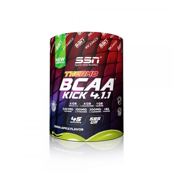 SSN Sports Style Nutrition BCAA Thermo Kick 585 Gr (Yeşil Elma) SSN Sports Style Nutrition BCAA Thermo Kick 585 Gr (Yeşil Elma)