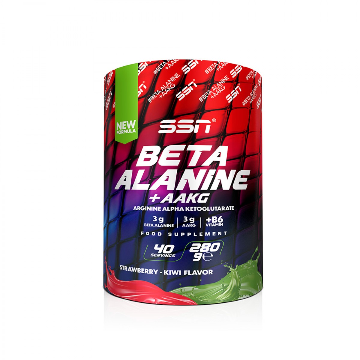SSN Sports Ssn Beta Alanin Refuel Aakg Çilek Kivi Aromalı Takviye Edici Gıda — 280 g