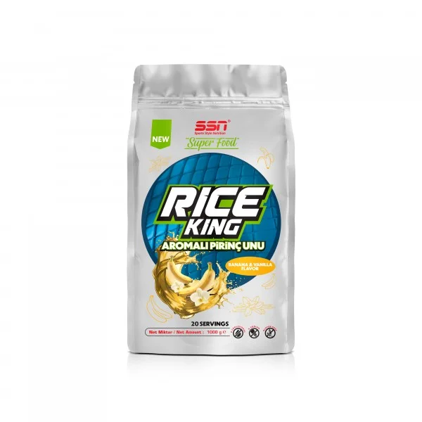 SSN Sports Style Nutrition SuperFood Rice King 1000 Gr Aromalı Pirinç Unu ( Muz ve Vanilya )