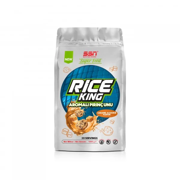 SSN Sports Style Nutrition SuperFood Rice King 1000 Gr Aromalı Pirinç Unu ( Karamel ve Kurabiye )