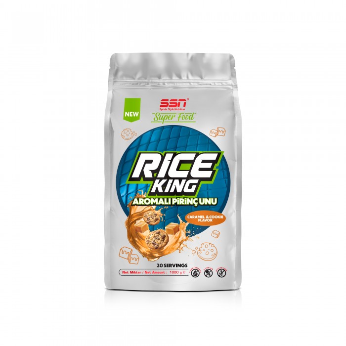 SSN Sports Style Nutrition SuperFood Rice King 1000 Gr  Aromalı Pirinç Unu ( Karamel ve Kurabiye )