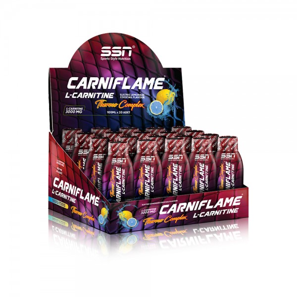 SSN Sports Style Nutrition Carniflame 3000 Mg 20 Shot (Elektrik Lİmon) L Karnitin SSN Sports Style Nutrition Carniflame 3000 Mg 20 Shot (Elektrik Lİmon) L Karnitin
