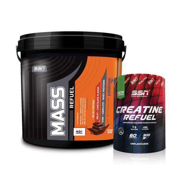 SSN Sports Style Nutrition Hacim Kilo Kombinasyonu 2 (Mass 5 Kg + Creatine)