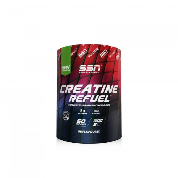 SSN Sports Style Nutrition Creatine Refuel 300 Gr (Aromasız)  SSN Sports Style Nutrition Creatine Refuel 300 Gr (Aromasız)