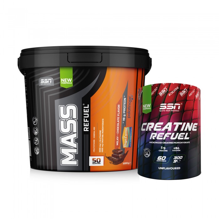 SSN Sports Style Nutrition Hacim Kilo Kombinasyonu 2 (Mass 5 Kg + Creatine)