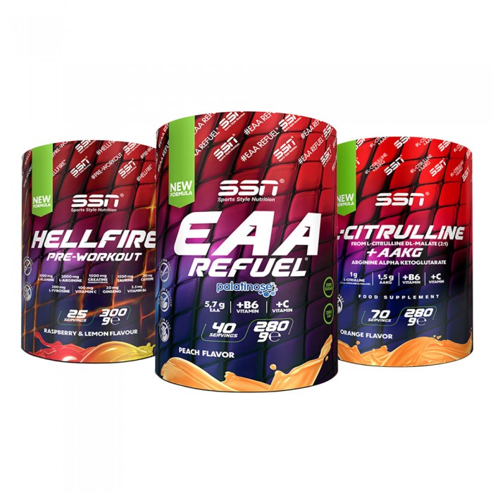 SSN Antrenman Performans Paketi ( EAA + HellFire Pre-Workout + Citrulline )