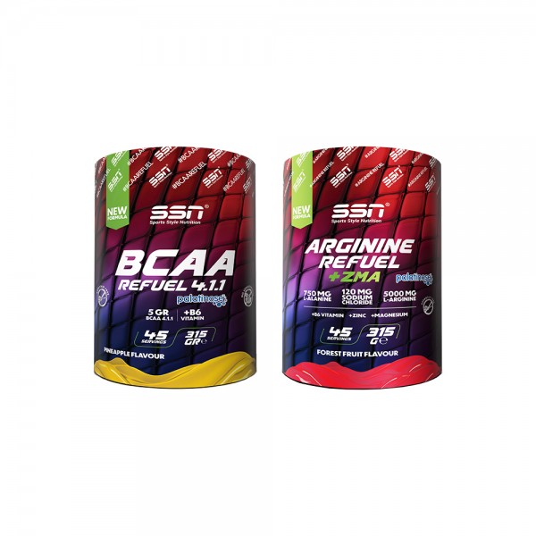 SSN Sports Style Nutrition Amino Kombinasyonu 2 (Bcaa 315 Gr + Arginine Powder)
