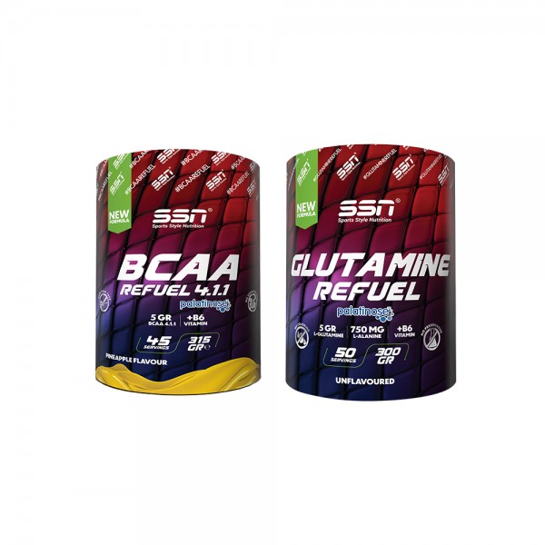 SSN Sports Style Nutrition Amino Kombinasyonu 3 (Bcaa 315 Gr + Glutamine)