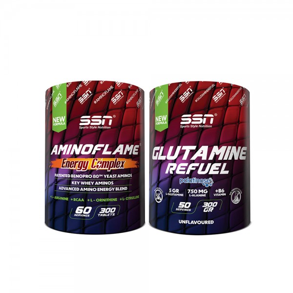 SSN Sports Style Nutrition Amino Kombinasyonu 1(Glutamine + Aminoflame)