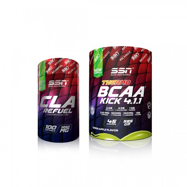 SSN Sports Style Nutrition Form Kombinasyonu  1 (Cla + Bcaa Thermo Kick) SSN Sports Style Nutrition Form Kombinasyonu  1 (Cla + Bcaa Thermo Kick)