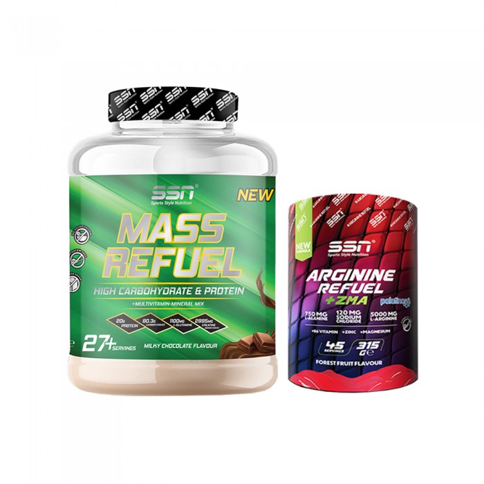 SSN Sports Style Nutrition Hacim Kilo Kombinasyonu 1(Mass 3 Kg + Arginine Powder)