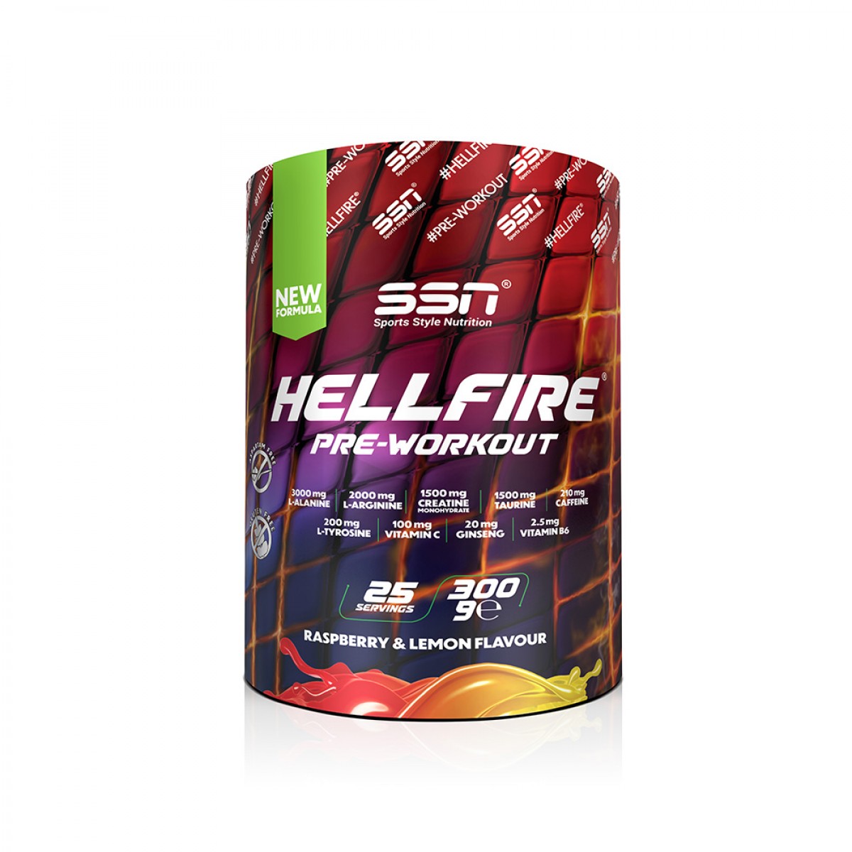 SSN Sports Ssn Hellfire (ahududu Limon) Pre Workout — 300 g