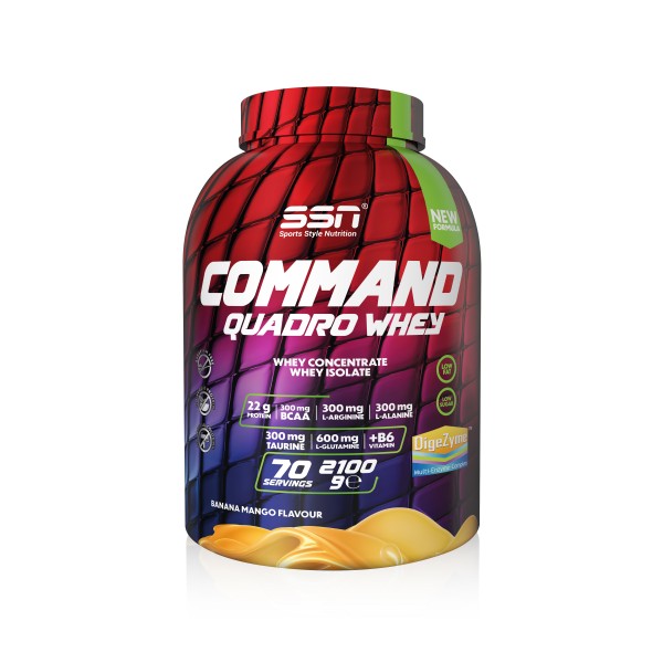 SSN Sports Style Nutrition Command Quadro Whey 2100 Gr (Muz-Mango) Protein Tozu SSN Sports Style Nutrition Command Quadro Whey 2100 Gr (Muz-Mango) Protein Tozu