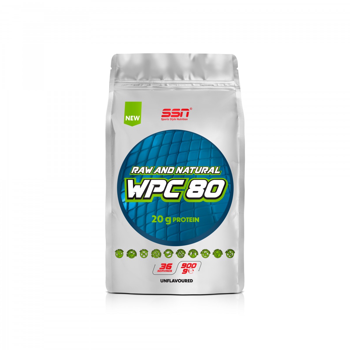 SSN Sports Ssn Sports Style Nutrition Raw And Natural Wpc 80 Protein Tozu 900 Gram