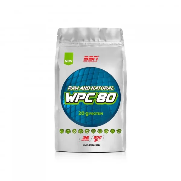 SSN Sports Style Nutrition Raw and Natural WPC 80 Protein Tozu 900 gram