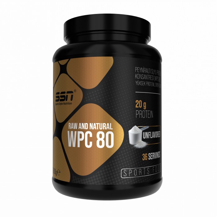 SSN Sports Style Nutrition Raw and Natural WPC 80 Protein Tozu 900 gram