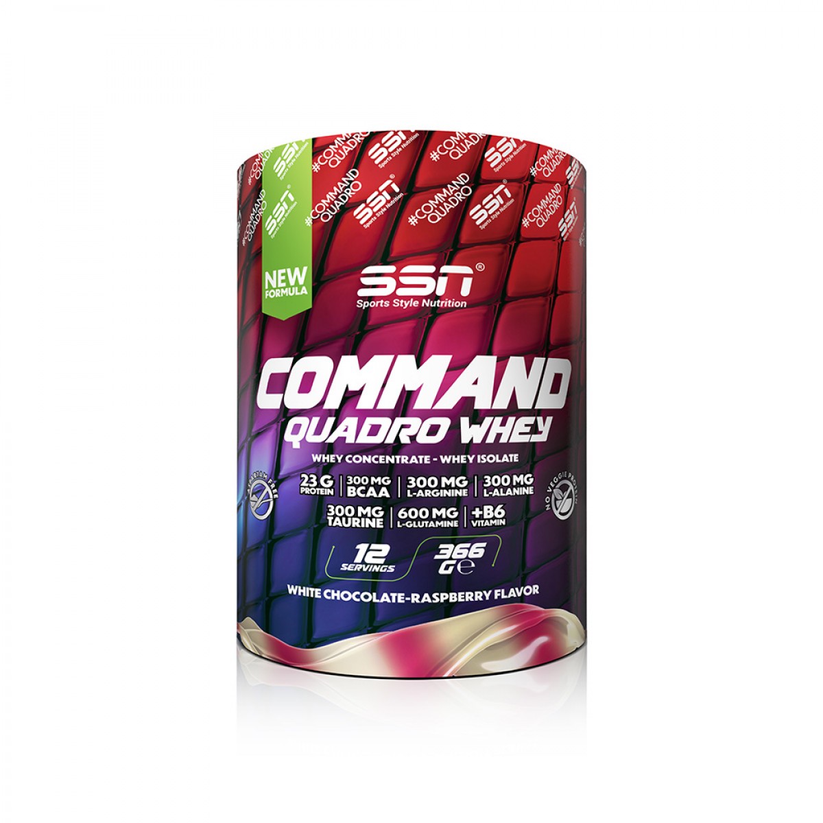 SSN Sports Ssn Sports Style Nutrition Command Quadro Whey (beyaz Çikolata Ahududu) Protein Tozu