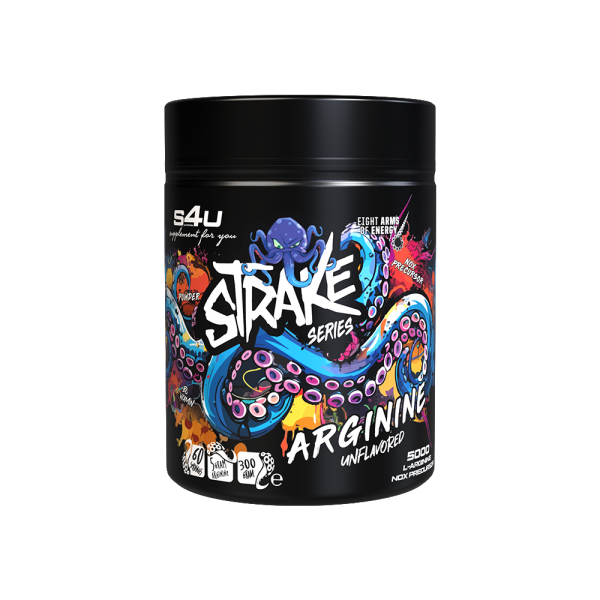 S4U Strake Series Arginine Aromasız 300g - Saf Performans S4U Strake Series Arginine Aromasız 300g - Saf Performans