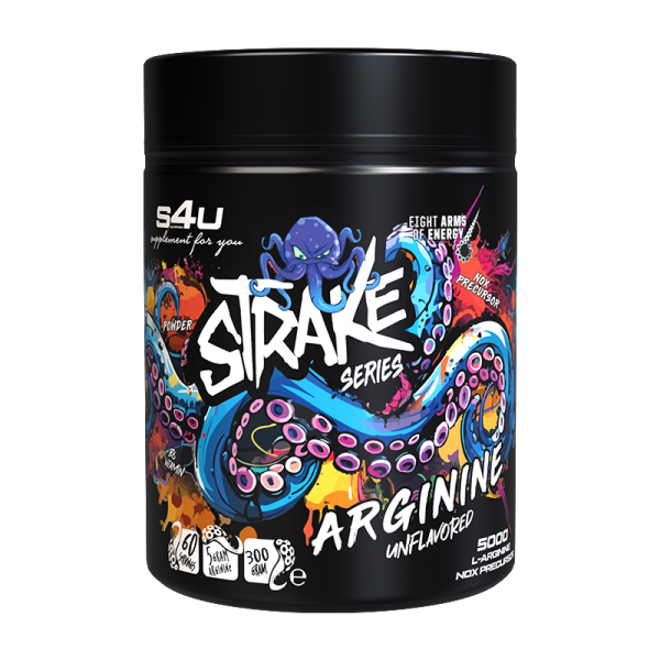 S4U Strake Series Arginine Aromasız 300g - Saf Performans S4U Strake Series Arginine Aromasız 300g - Saf Performans