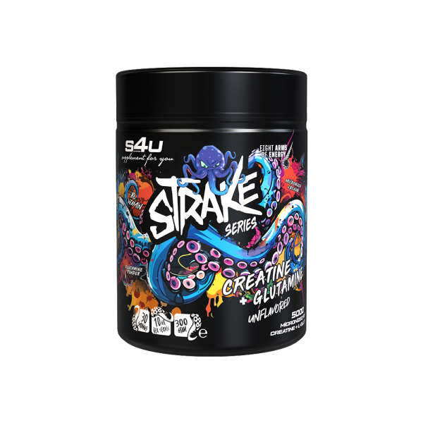 S4U Strake Series %100 Mikronize Creatine + Glutamine 300 Gram S4U Strake Series %100 Mikronize Creatine + Glutamine 300 Gram