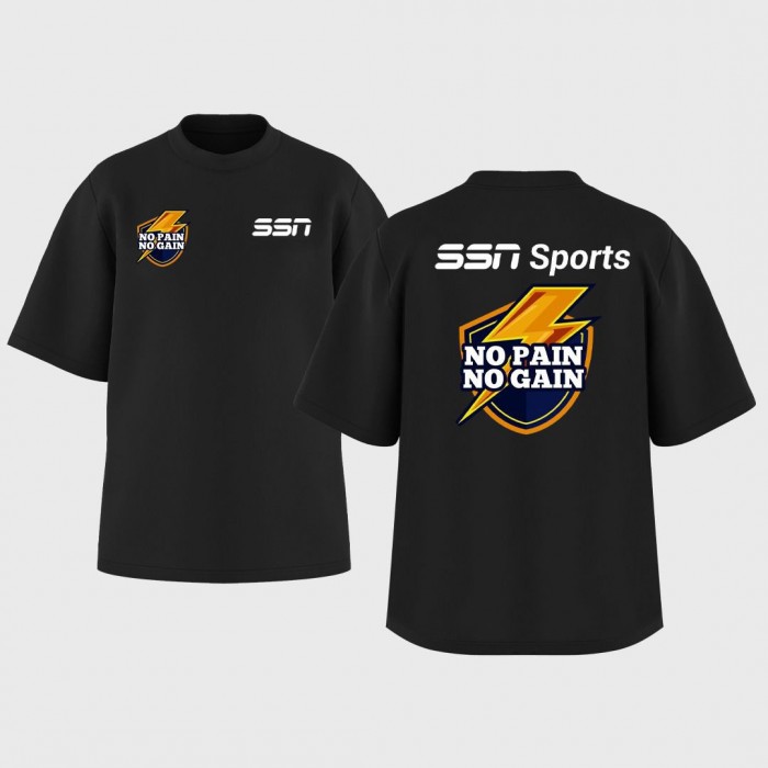 SSN Sports Style Nutrition Fitment Kısa Kollu Oversize Bisiklet Yaka Tshirt